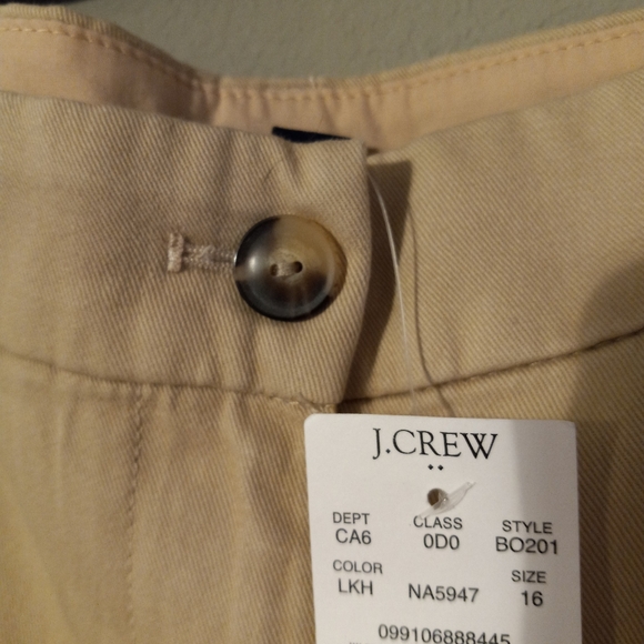 J.Crew 16 Preppy Pocketed Khaki Shorts New - Picture 8 of 12